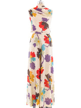 Lurex Flower Printed Palazzo Ensemble Suit arcadeshops.com