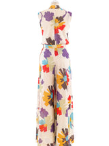 Lurex Flower Printed Palazzo Ensemble Suit arcadeshops.com