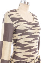Rudi Gernreich Graphic Knit Maxi Dress Dress arcadeshops.com
