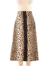 Faux Cheetah Skirt Ensemble Suit arcadeshops.com