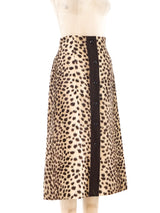 Faux Cheetah Skirt Ensemble Suit arcadeshops.com