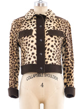 Faux Cheetah Skirt Ensemble Suit arcadeshops.com