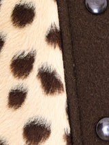 Faux Cheetah Skirt Ensemble Suit arcadeshops.com