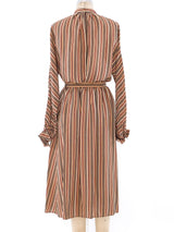 Calvin Klein Striped Silk Ensemble Suit arcadeshops.com