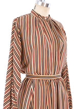 Calvin Klein Striped Silk Ensemble Suit arcadeshops.com