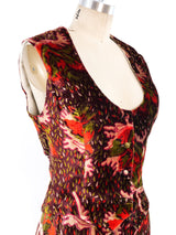 Printed Velvet Skirt Ensemble Suit arcadeshops.com