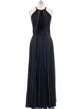 Pleated Maxi Dress Dress arcadeshops.com