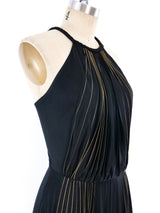 Pleated Maxi Dress Dress arcadeshops.com
