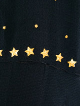 1930's Star Studded Crepe Gown Dress arcadeshops.com
