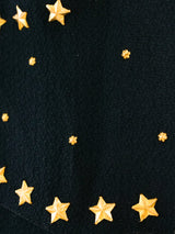 1930's Star Studded Crepe Gown Dress arcadeshops.com