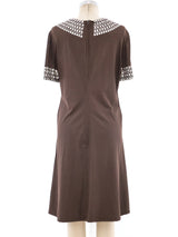 Crystal Trimmed Shift Dress Dress arcadeshops.com