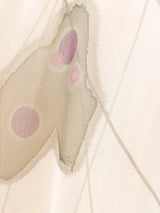 Abstracted Floral Ivory Chiffon Gown Dress arcadeshops.com