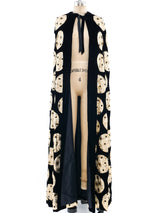 Stavropoulous Sequin Embellished Velvet Opera Cape Outerwear arcadeshops.com