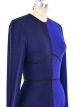 Geoffrey Beene Tonal Cobalt Jersey Gown Dress arcadeshops.com