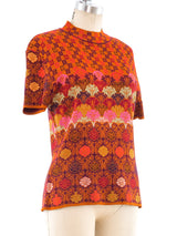 Kenzo Short Sleeve Knit Top Top arcadeshops.com