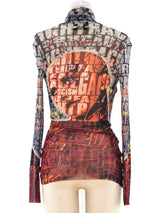 Jean Paul Gaultier Graphic Net Top Top arcadeshops.com