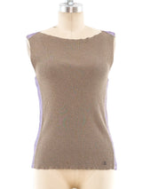 Chanel Rib Knit Tank Top arcadeshops.com