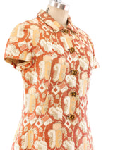1960's Metallic Brocade Dress Dress arcadeshops.com