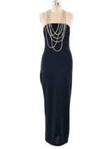 Tromp L'Oeil Necklace Embellished Gown Dress arcadeshops.com