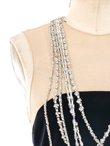 Tromp L'Oeil Necklace Embellished Gown Dress arcadeshops.com