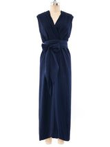 Bill Blass Fur Trimmed Chiffon Ensemble Dress arcadeshops.com