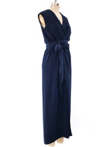 Bill Blass Fur Trimmed Chiffon Ensemble Dress arcadeshops.com