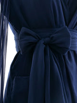 Bill Blass Fur Trimmed Chiffon Ensemble Dress arcadeshops.com