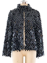 Gianfranco Ferre Paillette Fringe Jacket Jacket arcadeshops.com