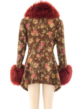 Vivienne Westwood Vegan Fur Trimmed Coat Outerwear arcadeshops.com