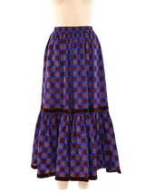 Yves Saint Laurent Plaid Ruffle Skirt Bottom arcadeshops.com