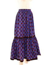 Yves Saint Laurent Plaid Ruffle Skirt Bottom arcadeshops.com