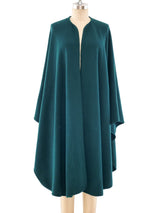 Halston Forest Green Knit Shawl Jacket arcadeshops.com