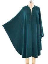 Halston Forest Green Knit Shawl Jacket arcadeshops.com