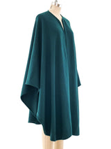 Halston Forest Green Knit Shawl Jacket arcadeshops.com