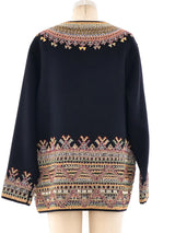 Oscar de la Renta Embellished Wrap Jacket Jacket arcadeshops.com