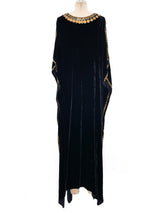 Embellished Velvet Caftan Dress arcadeshops.com