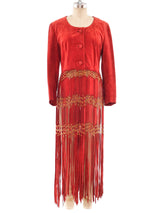 Moschino Suede Fringed Jacket Jacket arcadeshops.com