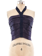 Gianni Versace Satin Bandage Halter Top arcadeshops.com