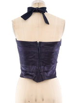 Gianni Versace Satin Bandage Halter Top arcadeshops.com