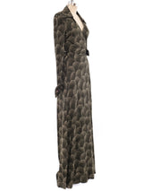 Diane von Furstenberg Printed Wrap Maxi Dress Dress arcadeshops.com