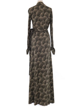 Diane von Furstenberg Printed Wrap Maxi Dress Dress arcadeshops.com