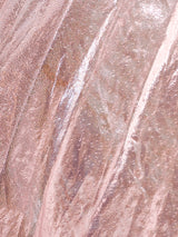 Victor Costa Metallic Pink Strapless Gown Dress arcadeshops.com