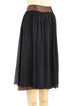 2001 Maison Margiela Chiffon Exposed Lining Skirt Bottom arcadeshops.com