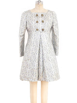 Malcolm Starr Metallic Brocade Mini Dress Dress arcadeshops.com