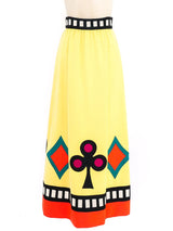 Malcolm Starr Playing Card Applique Skirt Bottom arcadeshops.com