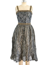 Mary McFadden Embellished Metallic Dress Dress arcadeshops.com