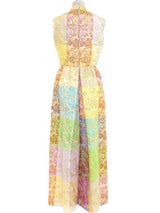 Metallic Brocade Palazzo Jumpsuit Suit arcadeshops.com