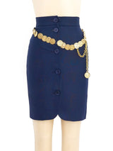 Moschino Coin Belted Skirt Bottom arcadeshops.com