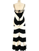 Moschino Graphic Striped Maxi Dress Dress arcadeshops.com
