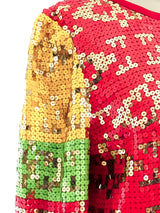 Multicolor Sequin Dress Dress arcadeshops.com